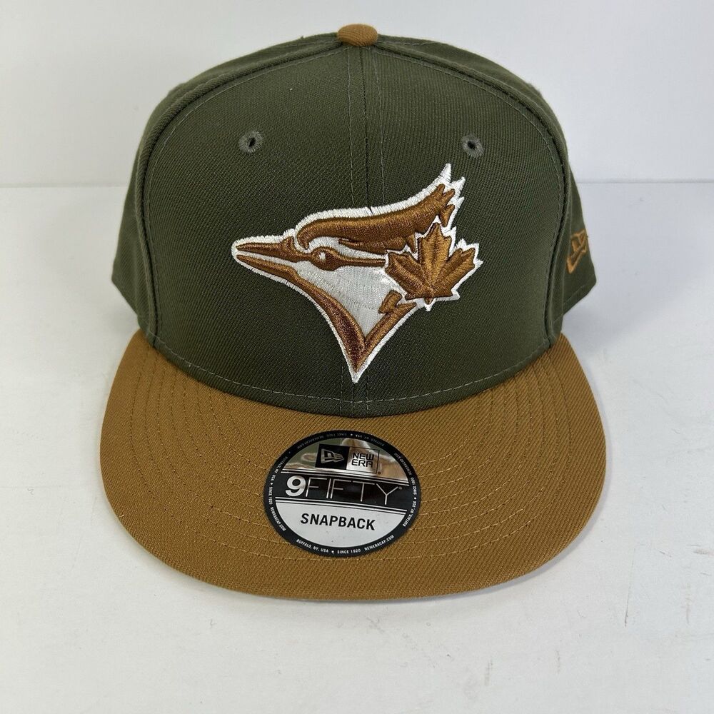 New Era Toronto Blue Jays 9FIFTY Snapback Hat Two-Tone Color Pack Olive/Brown